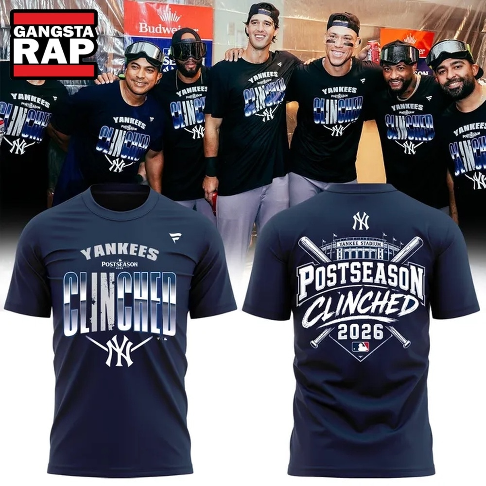 New York Yankees Postseason Clinched 2026 Exclusive T Shirt, Trending Design Shirt New York Yankees Postseason Clinched 2026 Exclusive T Shirt