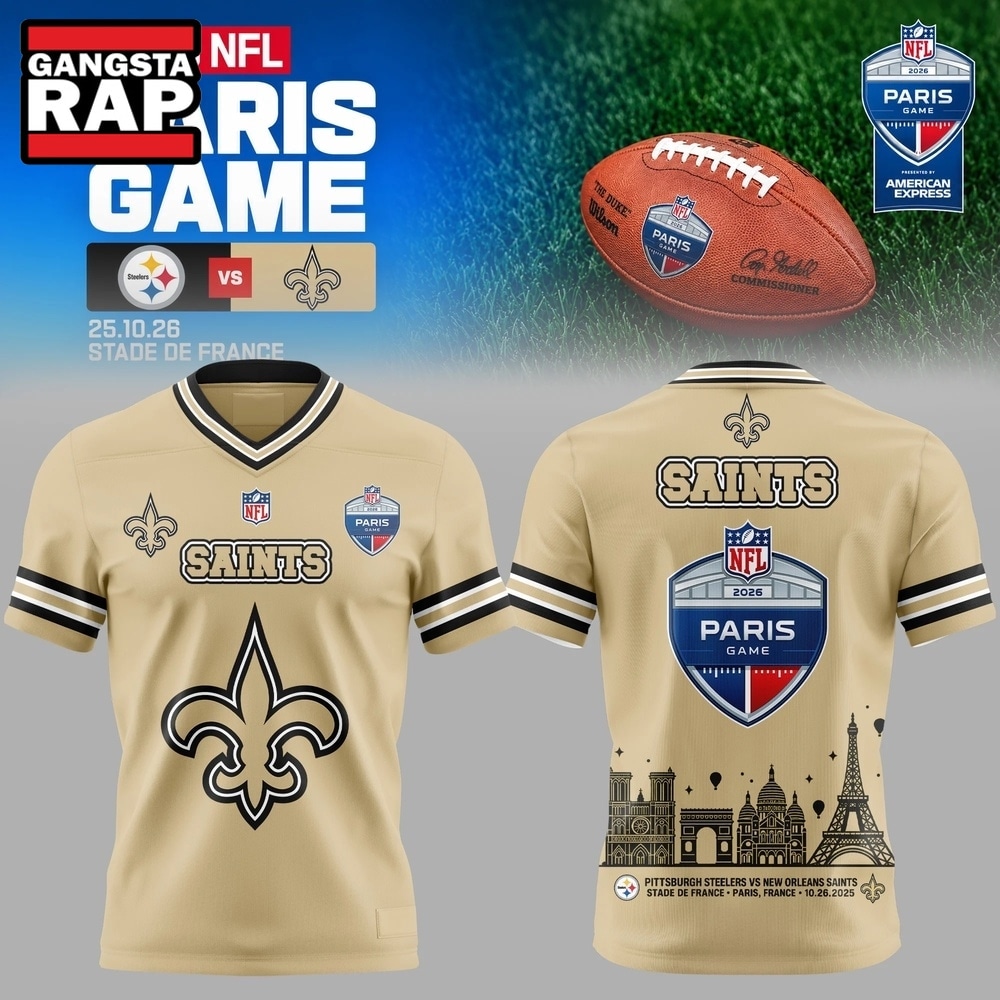 NFL Paris Game 2026 New Orleans Saints to Paris Football Jersey, Trending Football Jersey NFL Paris Game 2026 New Orleans Saints to Paris Football Jersey, Trending Football Jersey
