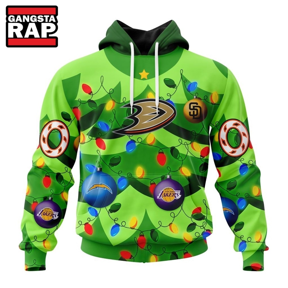 NHL Anaheim Ducks Specialized Christmass Tree Color And City's Sport Teams Hoodie, T Shirt, NHL 3D Shirt Nhl Anaheim Ducks Specialized Christmass Tree Color And City S Sport Teams Hoodie T Shirt 1