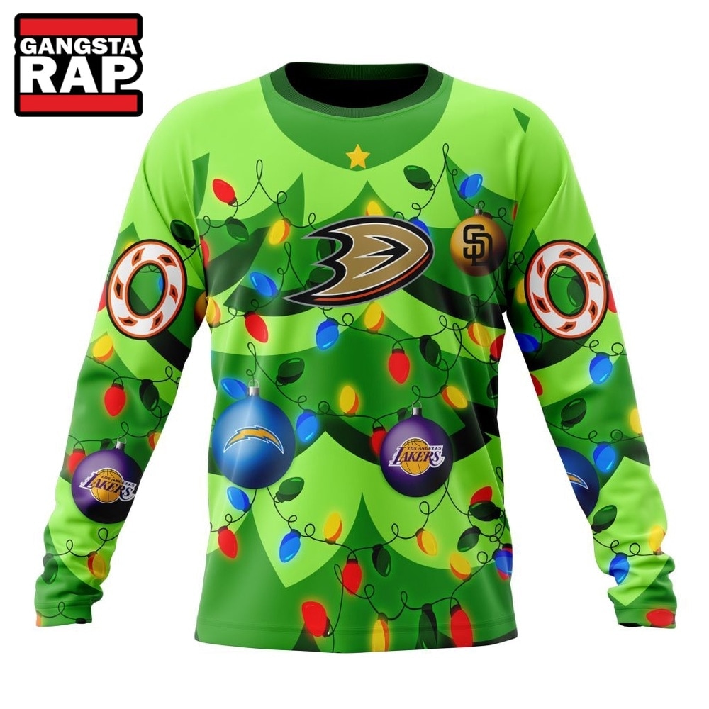 NHL Anaheim Ducks Specialized Christmass Tree Color And City's Sport Teams Hoodie, T Shirt, NHL 3D Shirt NHL Anaheim Ducks Specialized Christmass Tree Color And City's Sport Teams Hoodie, T Shirt, NHL 3D Shirt