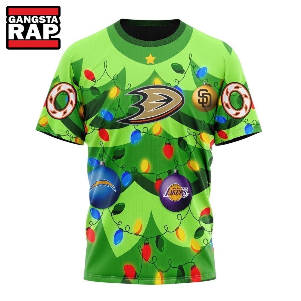 NHL Anaheim Ducks Specialized Christmass Tree Color And City's Sport Teams Hoodie, T Shirt, NHL 3D Shirt NHL Anaheim Ducks Specialized Christmass Tree Color And City's Sport Teams Hoodie, T Shirt, NHL 3D Shirt
