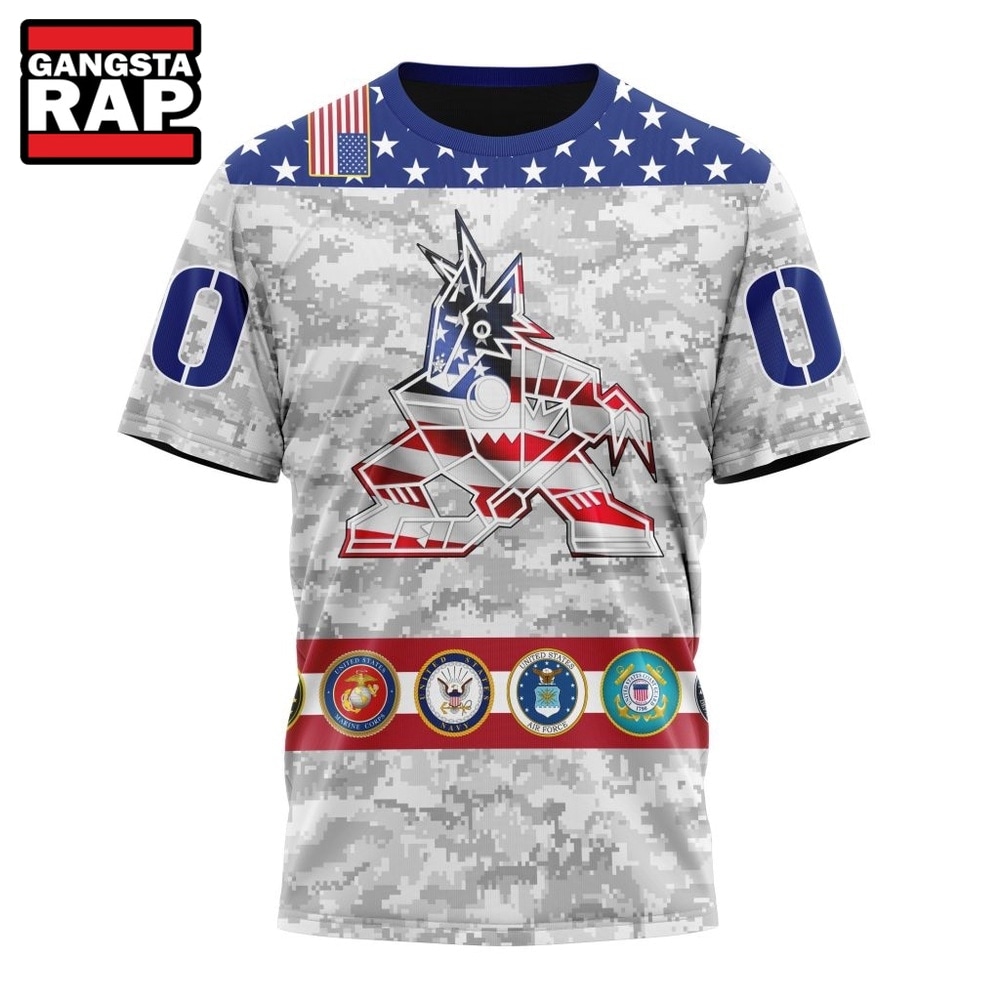 NHL Arizona Coyotes Armed Forces Appreciation Design Hoodie, T Shirt, NHL 3D Shirt NHL Arizona Coyotes Armed Forces Appreciation Design Hoodie, T Shirt, NHL 3D Shirt
