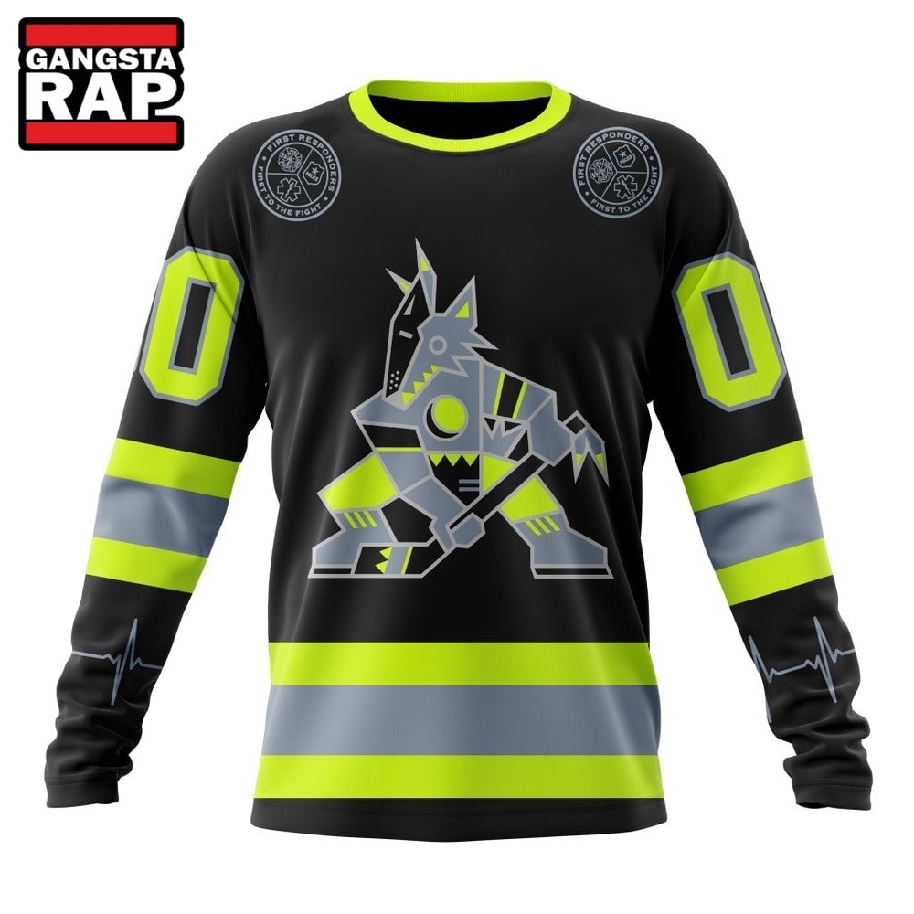 NHL Arizona Coyotes Specialized With FireFighter Uniforms Color Hoodie, T Shirt, NHL 3D Shirt NHL Arizona Coyotes Specialized With FireFighter Uniforms Color Hoodie, T Shirt, NHL 3D Shirt