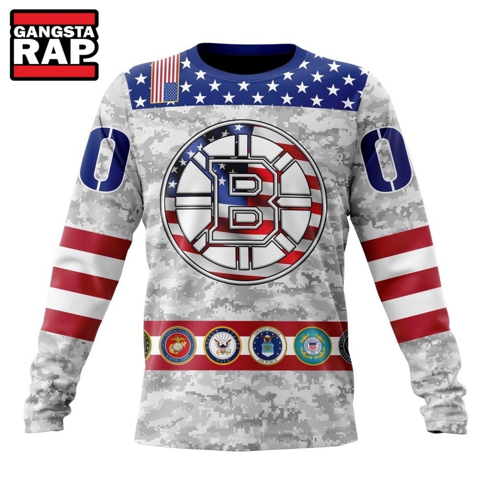NHL Boston Bruins Armed Forces Appreciation Design Hoodie, T Shirt, NHL 3D Shirt NHL Boston Bruins Armed Forces Appreciation Design Hoodie, T Shirt, NHL 3D Shirt