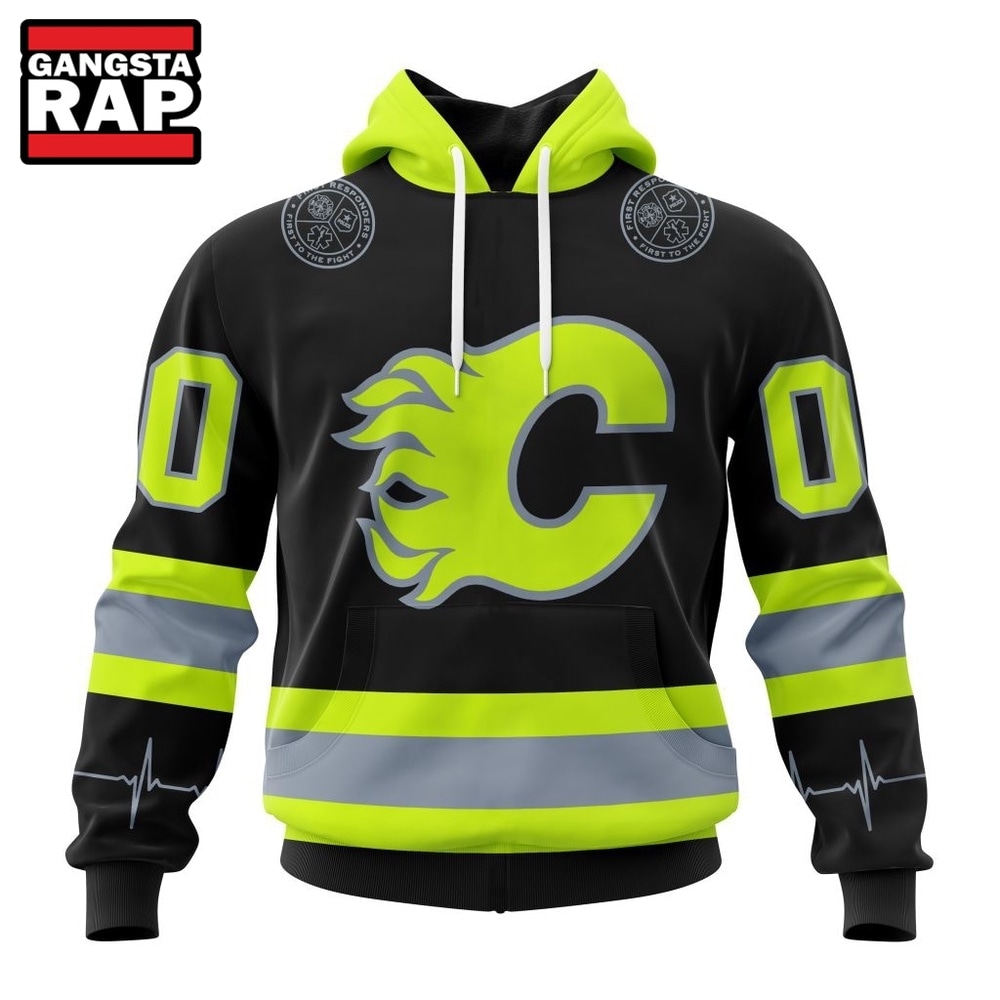 NHL Calgary Flames Specialized With FireFighter Uniforms Color Hoodie, T Shirt, NHL 3D Shirt NHL Calgary Flames Specialized With FireFighter Uniforms Color Hoodie, T Shirt, NHL 3D Shirt