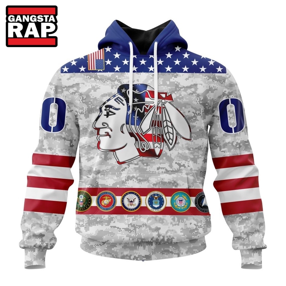 NHL Chicago Blackhawks Armed Forces Appreciation Design Hoodie, T Shirt, NHL 3D Shirt Nhl Chicago Blackhawks Armed Forces Appreciation Design Hoodie T Shirt 1