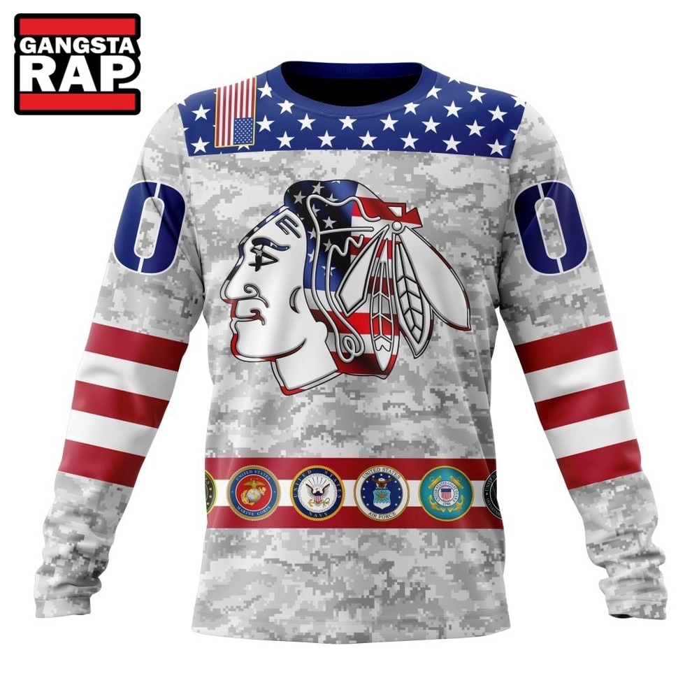 NHL Chicago Blackhawks Armed Forces Appreciation Design Hoodie, T Shirt, NHL 3D Shirt NHL Chicago Blackhawks Armed Forces Appreciation Design Hoodie, T Shirt, NHL 3D Shirt