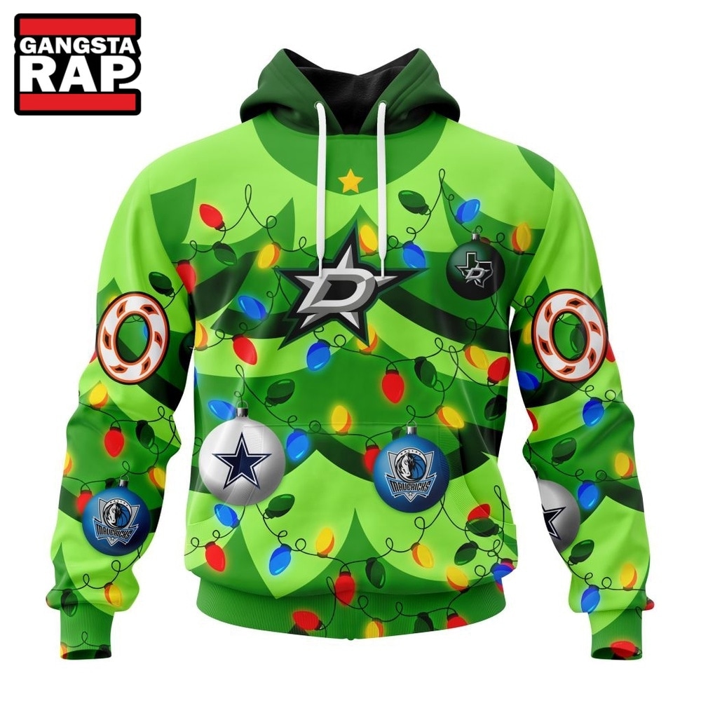 NHL Dallas Stars Specialized Christmass Tree Color And City's Sport Teams Hoodie, T Shirt, NHL 3D Shirt Nhl Dallas Stars Specialized Christmass Tree Color And City S Sport Teams Hoodie T Shirt 1