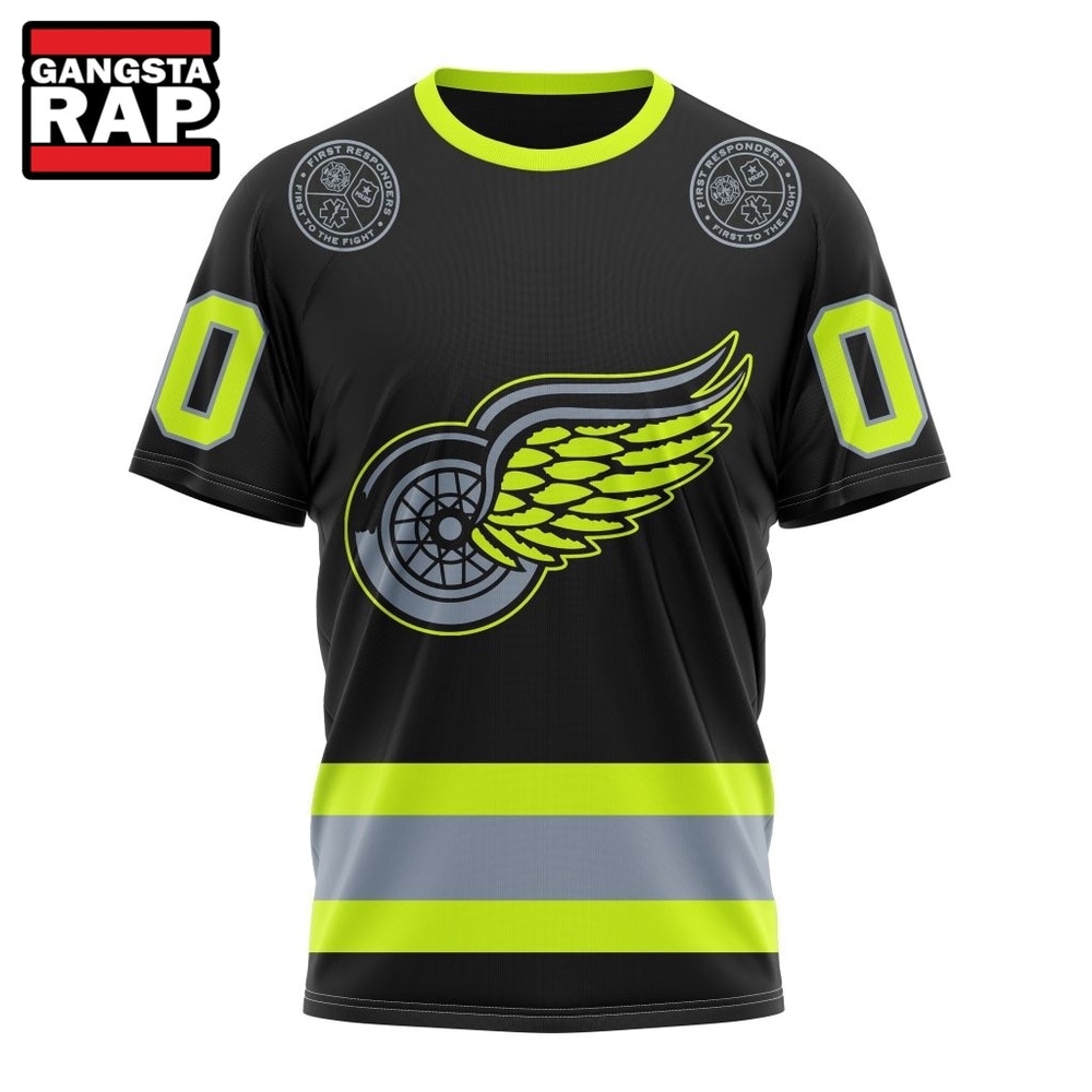 NHL Detroit Red Wings Specialized With FireFighter Uniforms Color Hoodie, T Shirt, NHL 3D Shirt NHL Detroit Red Wings Specialized With FireFighter Uniforms Color Hoodie, T Shirt, NHL 3D Shirt