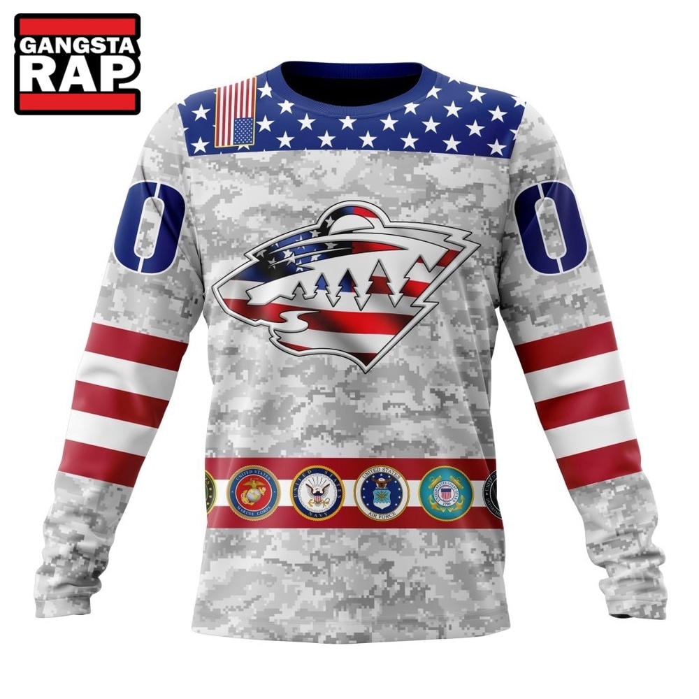 NHL Minnesota Wild Armed Forces Appreciation Design Hoodie, T Shirt, NHL 3D Shirt NHL Minnesota Wild Armed Forces Appreciation Design Hoodie, T Shirt, NHL 3D Shirt