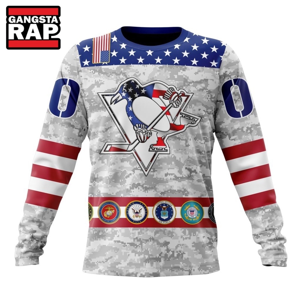 NHL Pittsburgh Penguins Armed Forces Appreciation Design Hoodie, T Shirt, NHL 3D Shirt NHL Pittsburgh Penguins Armed Forces Appreciation Design Hoodie, T Shirt, NHL 3D Shirt