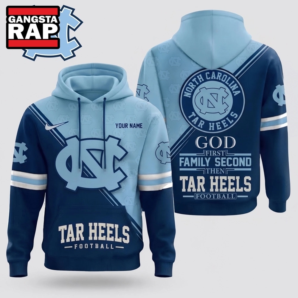 North Carolina Tar Heels 2026 NCAA Personalized Faith Family Football Hoodie, NCAA 3D Shirt North Carolina Tar Heels 2026 NCAA Personalized Faith Family Football Hoodie, NCAA 3D Shirt
