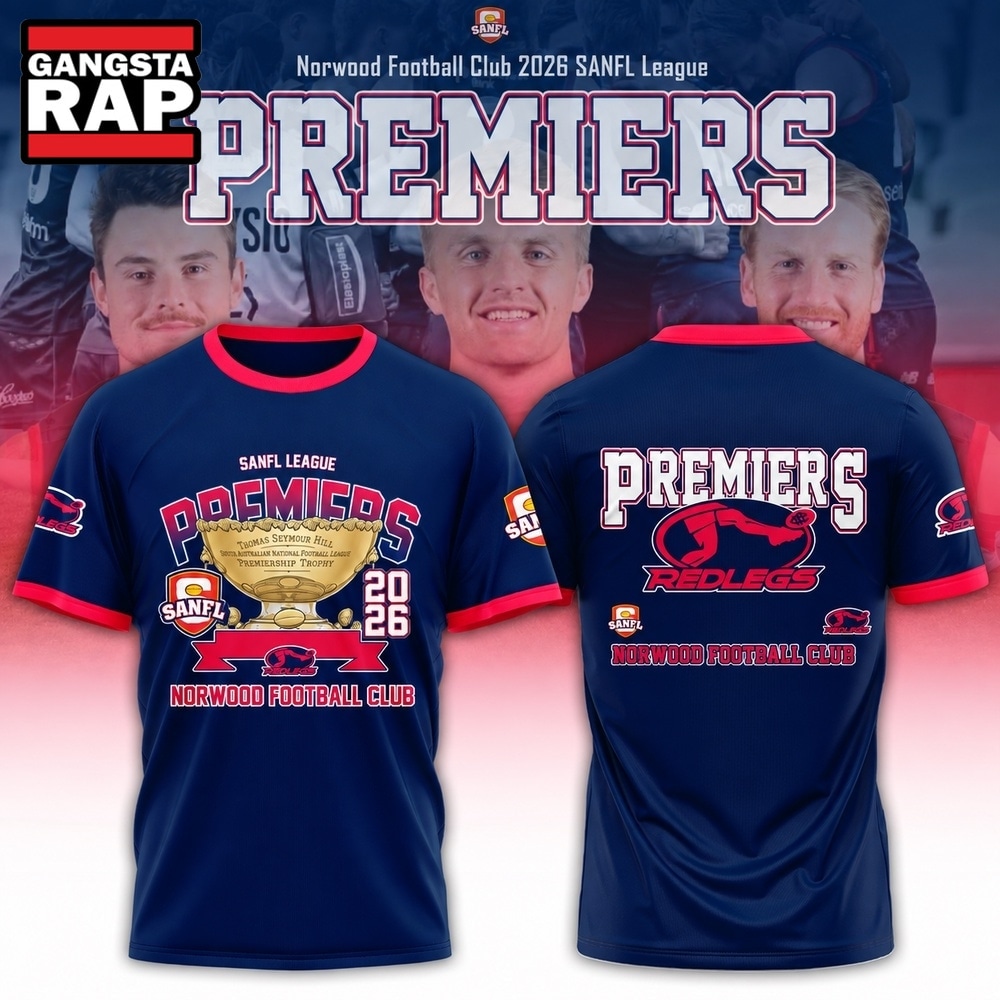 Norwood Redlegs Football Club 2026 SANFL Premiers Limited Edition T Shirt, Trending Design Shirt Norwood Redlegs Football Club 2026 Sanfl Premiers Limited Edition T Shirt