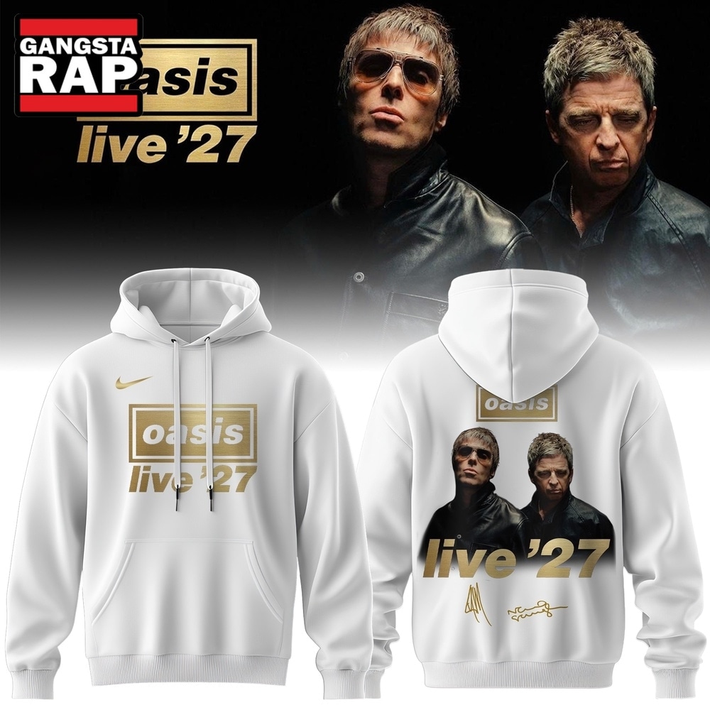 Oasis Live ’27 Limited Edition Signature White Hoodie, Trending 3D Music Shirt Oasis Live ’27 Limited Edition Signature White Hoodie, Trending 3D Music Shirt