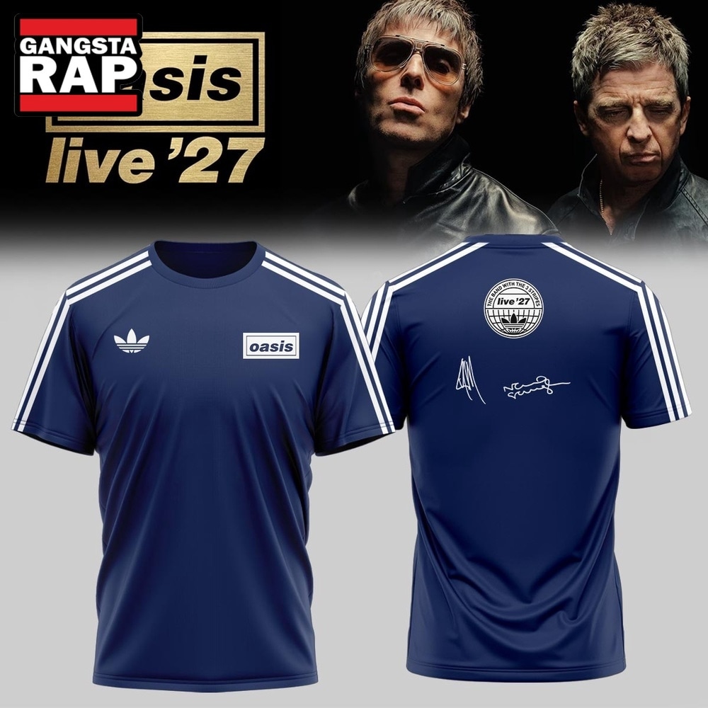 Oasis Live ’27 Signature New Design T Shirt, Trending 3D Music Shirt Oasis Live ’27 Signature New Design T Shirt, Trending 3D Music Shirt