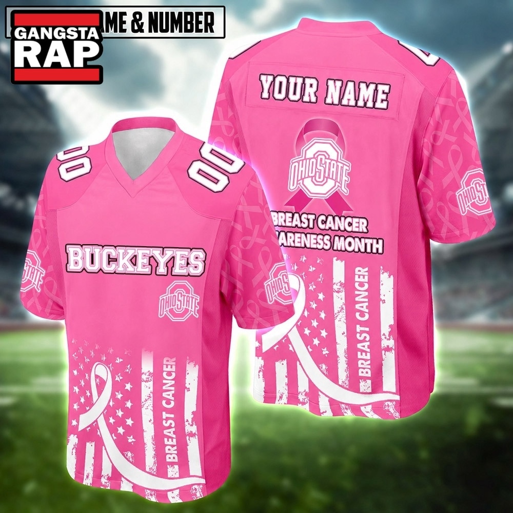 Ohio State Buckeyes NCAA Breast Cancer Awareness Month 2026 Football Jersey, Trending Football Jersey Ohio State Buckeyes NCAA Breast Cancer Awareness Month 2026 Football Jersey, Trending Football Jersey