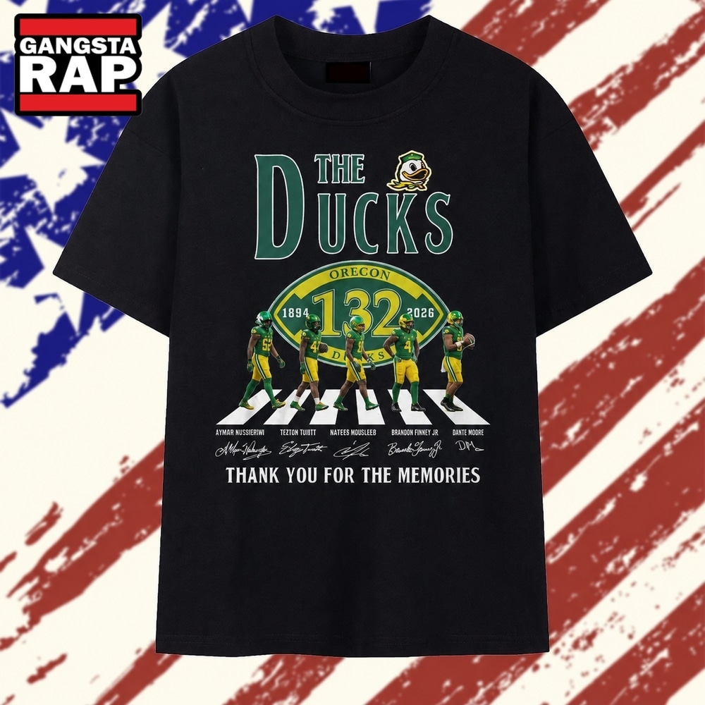 Oregon Ducks 132nd Anniversary 1894 2026 Abbey Road Signatures T Shirt, Trending 2D Shirt Oregon Ducks 132nd Anniversary 1894 2026 Abbey Road Signatures T Shirt, Trending 2D Shirt