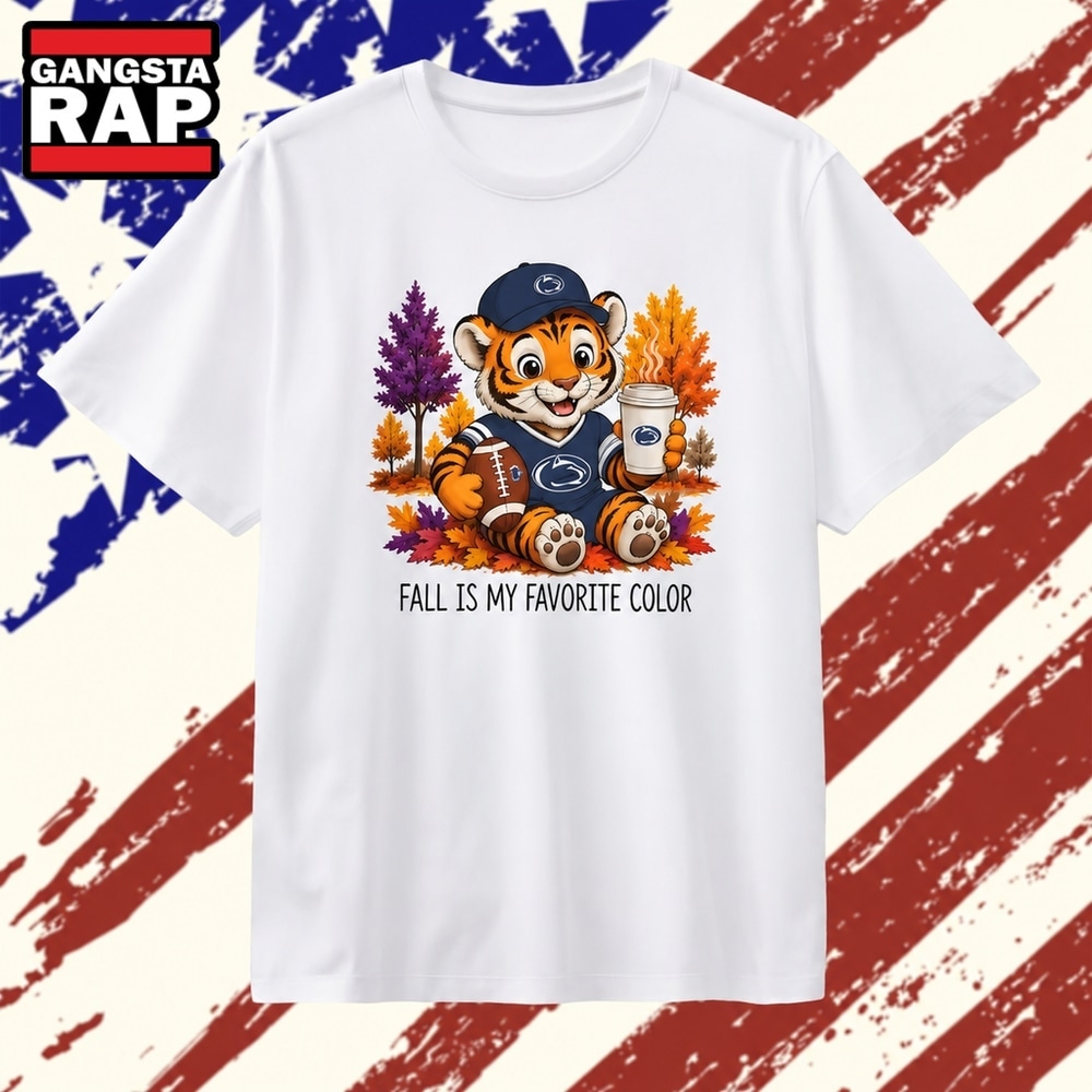 Penn State Nittany Lions Tiger Fall Is My Favorite Color T Shirt, Trending 2D Shirt Penn State Nittany Lions Tiger Fall Is My Favorite Color T Shirt, Trending 2D Shirt