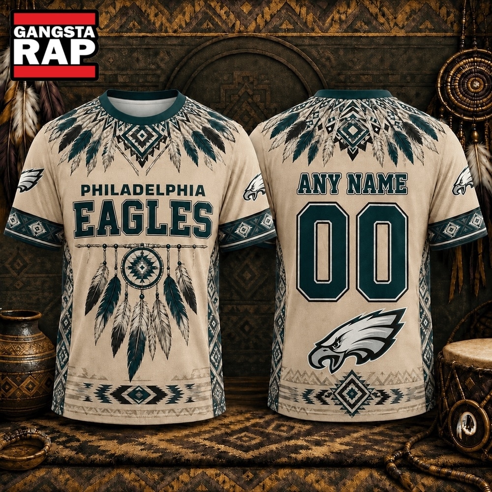 Philadelphia Eagles 2026 NFL Native American Heritage 3D Shirt, Football New Design Shirt Philadelphia Eagles 2026 Nfl Native American Heritage 3D Shirt