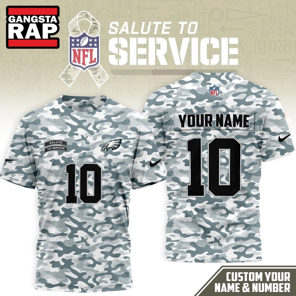 Philadelphia Eagles 2026 NFL Salute to Service Camo New Design 3D Shirt, Football New Design Shirt Philadelphia Eagles 2026 Nfl Salute TO Service Camo New Design 3D Shirt