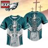 Philadelphia Eagles NFL Blessed Beyond The Score Baseball Jersey, NFL Baseball Jersey Philadelphia Eagles Nfl Blessed Beyond The Score Baseball Jersey