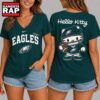 Philadelphia Eagles NFL Hello Kitty Football V Neck T Shirt, NFL V Neck T-Shirt 3 Philadelphia Eagles NFL Hello Kitty Football V Neck T Shirt, NFL V Neck T-Shirt Philadelphia Eagles Nfl Hello Kitty Football V Neck T Shirt
