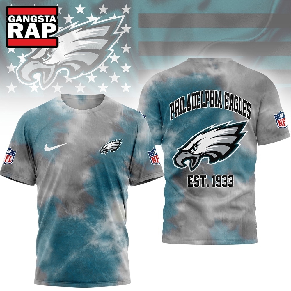 Philadelphia Eagles Merch Guide for Fans 2 Philadelphia Eagles NFL Sunday Legends Tie Dye 3D Shirt, Football New Design Shirt