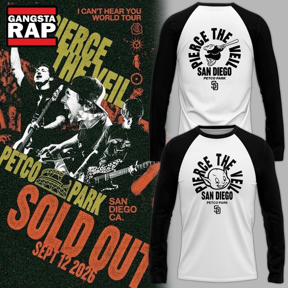 Pierce The Veil I Can’t Hear You World Tour 2026 Long Sleeve Shirt, Trending 3D Music Shirt Pierce The Veil I Can’t Hear You World Tour 2026 Long Sleeve Shirt, Trending 3D Music Shirt