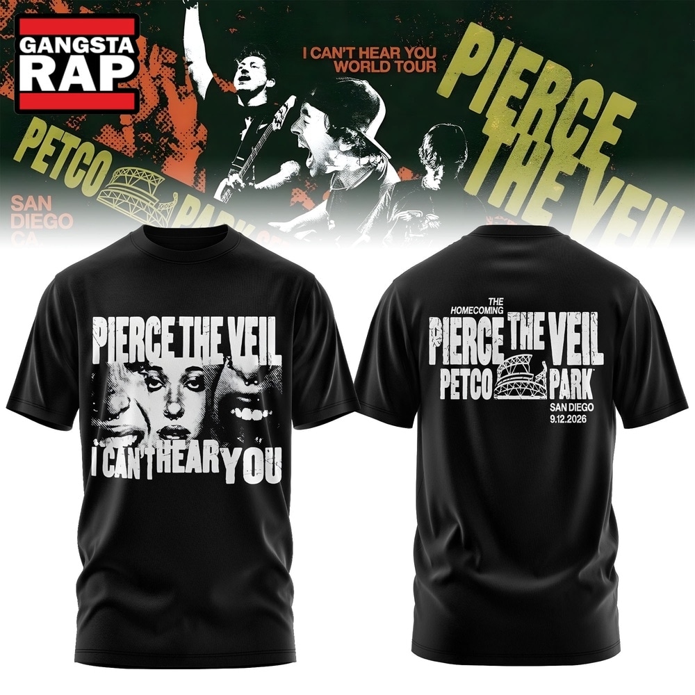 Pierce The Veil I Can’t Hear You World Tour Finale 2026 Limited T Shirt, Trending 3D Music Shirt Pierce The Veil I Can’t Hear You World Tour Finale 2026 Limited T Shirt, Trending 3D Music Shirt