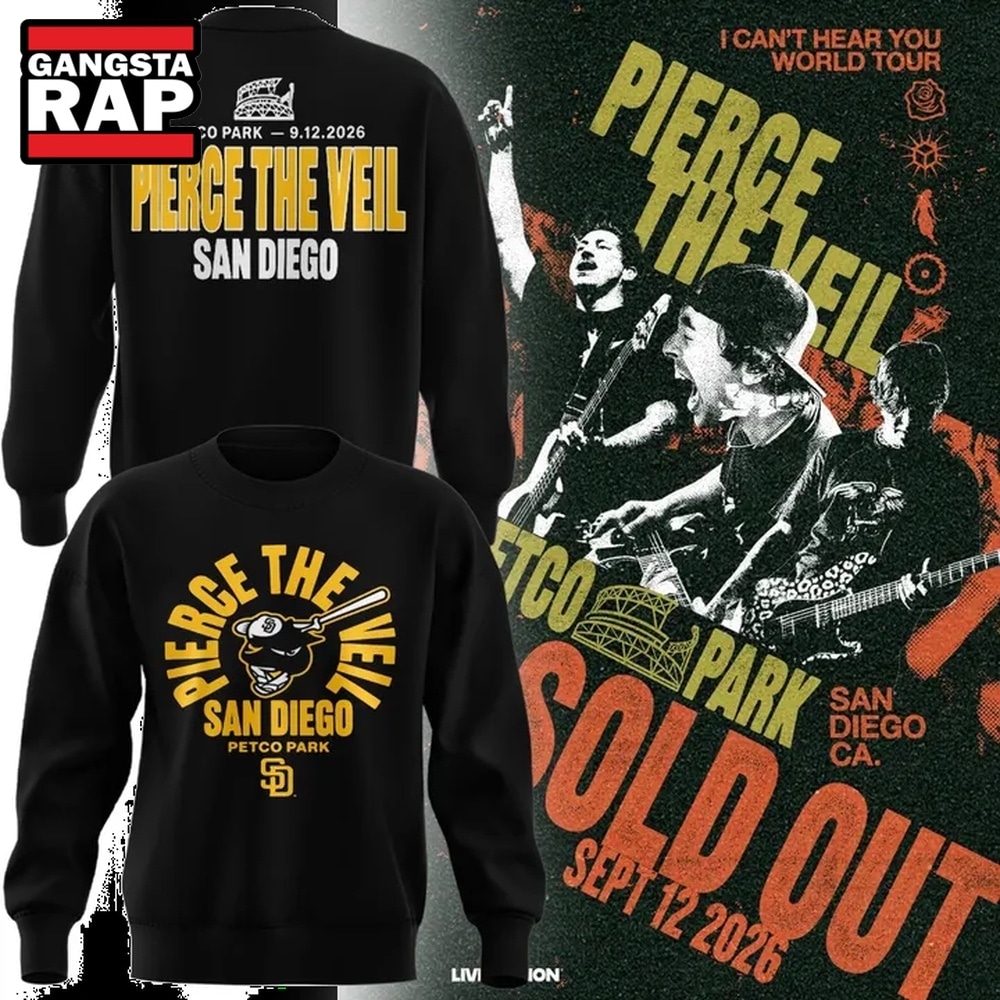Pierce The Veil x San Diego Padres 2026 Sweatshirt, Trending 3D Music Shirt Pierce The Veil x San Diego Padres 2026 Sweatshirt, Trending 3D Music Shirt