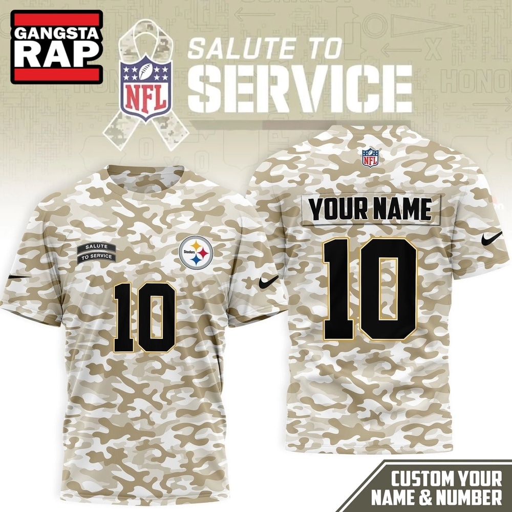 Pittsburgh Steelers 2026 NFL Salute to Service Camo New Design 3D Shirt, Football New Design Shirt Pittsburgh Steelers 2026 Nfl Salute TO Service Camo New Design 3D Shirt