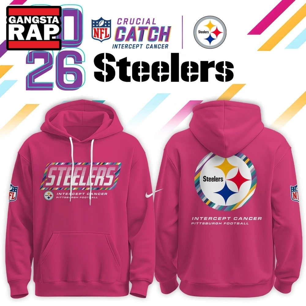 Top Pittsburgh Steelers Merch Picks for Fans 4 Pittsburgh Steelers Crucial Catch 2026 Pink Limited Edition Hoodie Shirt, Trending Design Shirt