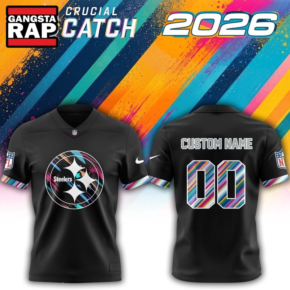 Pittsburgh Steelers NFL 2026 Crucial Catch Limited Edition Black Football Jersey, Trending Football Jersey Pittsburgh Steelers NFL 2026 Crucial Catch Limited Edition Black Football Jersey, Trending Football Jersey