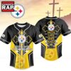 Pittsburgh Steelers NFL Blessed Beyond The Score Baseball Jersey, NFL Baseball Jersey Pittsburgh Steelers Nfl Blessed Beyond The Score Baseball Jersey