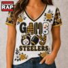 Pittsburgh Steelers NFL Football Flowers Team Pride V Neck T Shirt, NFL V Neck T-Shirt 2 Pittsburgh Steelers NFL Football Flowers Team Pride V Neck T Shirt, NFL V Neck T-Shirt Pittsburgh Steelers Nfl Football Flowers Team Pride V Neck T Shirt