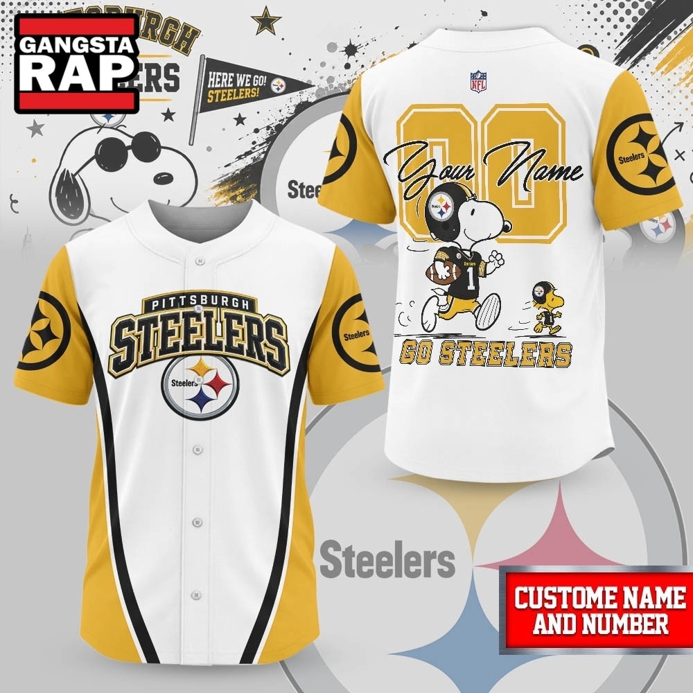 Top Pittsburgh Steelers Merch Picks for Fans 8 Pittsburgh Steelers NFL Snoopy Ultimate Game Day Personalized Jersey Shirt, NFL Baseball Jersey