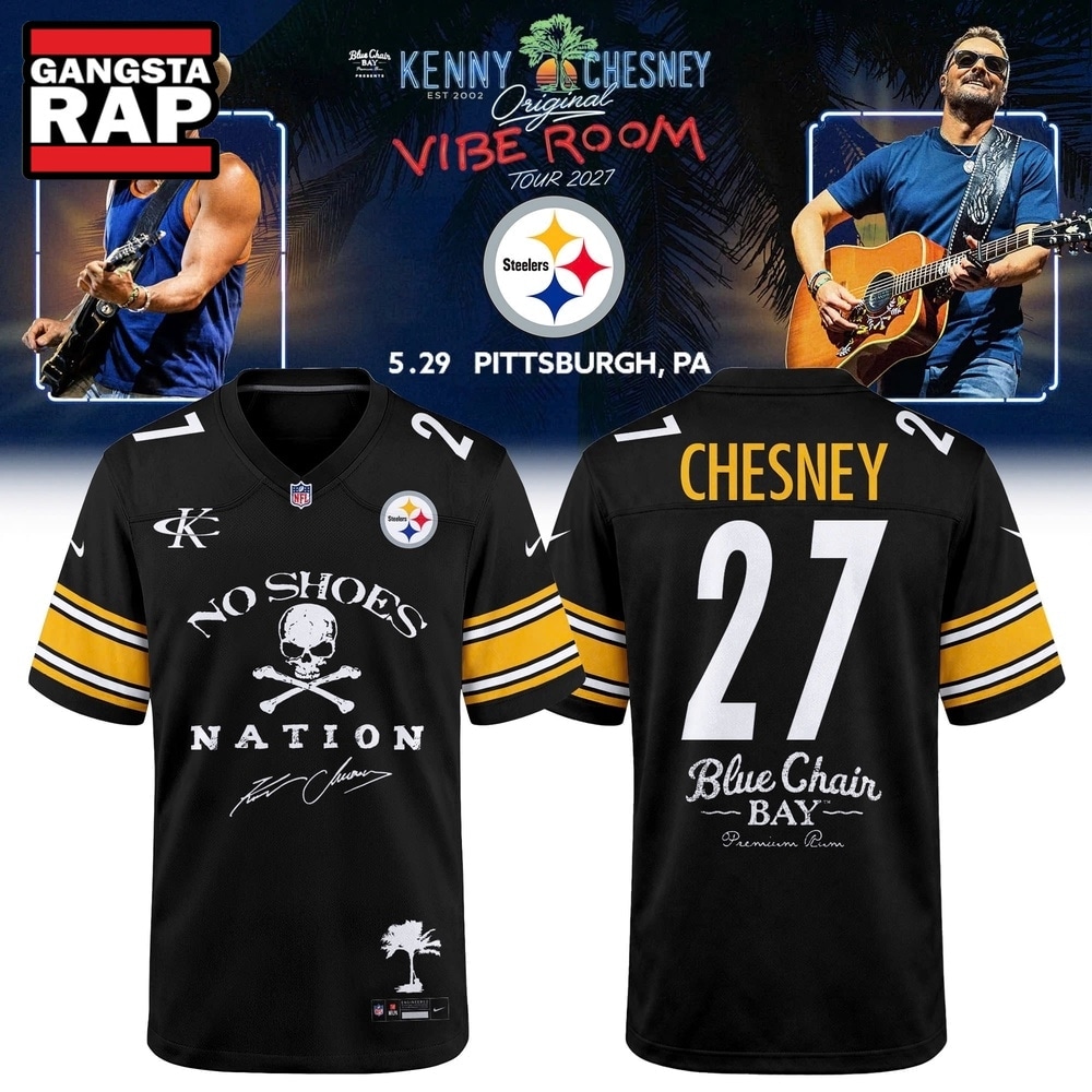 Pittsburgh Steelers x Kenny Chesney The Original Vibe Room Tour 2027 Football Jersey, Trending Football Jersey Pittsburgh Steelers x Kenny Chesney The Original Vibe Room Tour 2027 Football Jersey, Trending Football Jersey