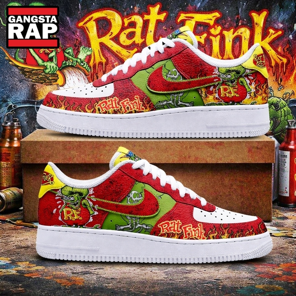 Rat Fink Hot Rod Art Custom Air Force 1 Shoes Sneakers, Music Air Force 1 Shoes Rat Fink Hot Rod Art Custom Air Force 1 Shoes Sneakers, Music Air Force 1 Shoes