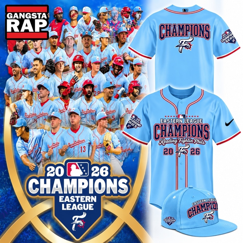 Reading Fightin Phils Eastern League Champions Limited Edition Baseball Jersey, Trending Baseball Jersey Reading Fightin Phils Eastern League Champions Limited Edition Baseball Jersey