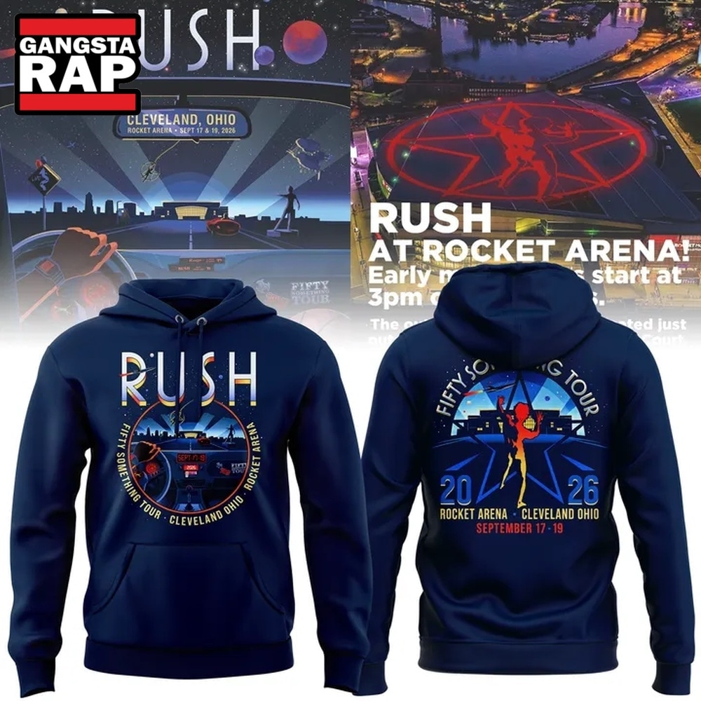 Rush x Cleveland Cavaliers Fifty Something Tour 2026 Hoodie, Trending 3D Music Shirt Rush X Cleveland Cavaliers Fifty Something Tour 2026 Hoodie
