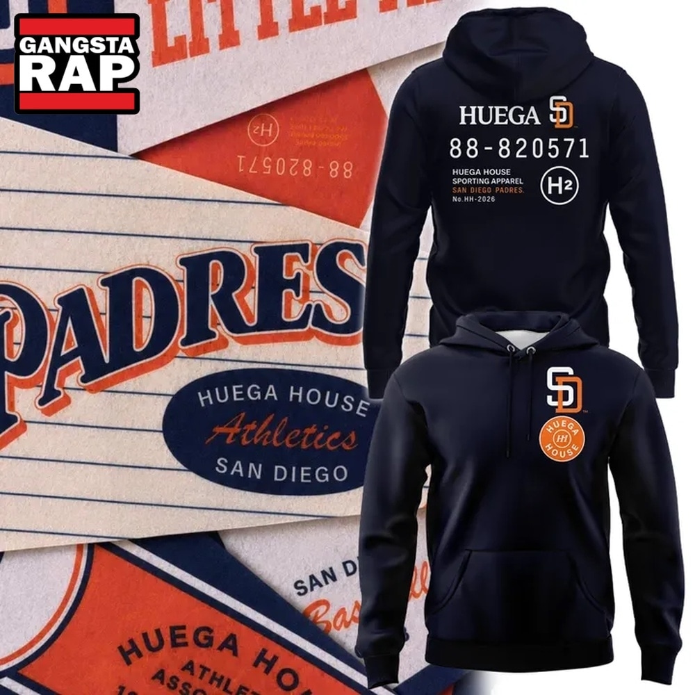 San Diego Padres x Huega House Black Hoodie, Trending 3D Music Shirt San Diego Padres x Huega House Black Hoodie, Trending 3D Music Shirt