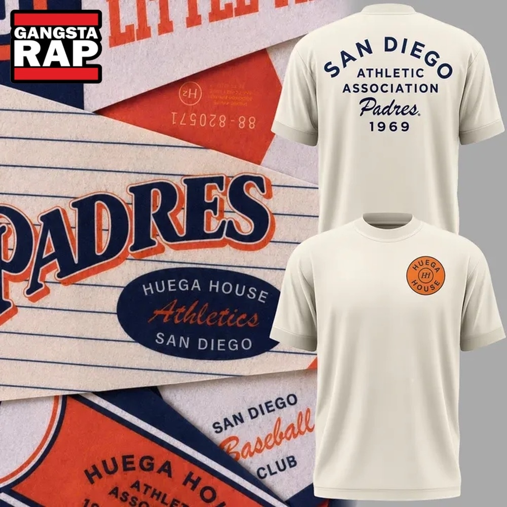 San Diego Padres x Huega House T Shirt, Trending 3D Music Shirt San Diego Padres x Huega House T Shirt, Trending 3D Music Shirt