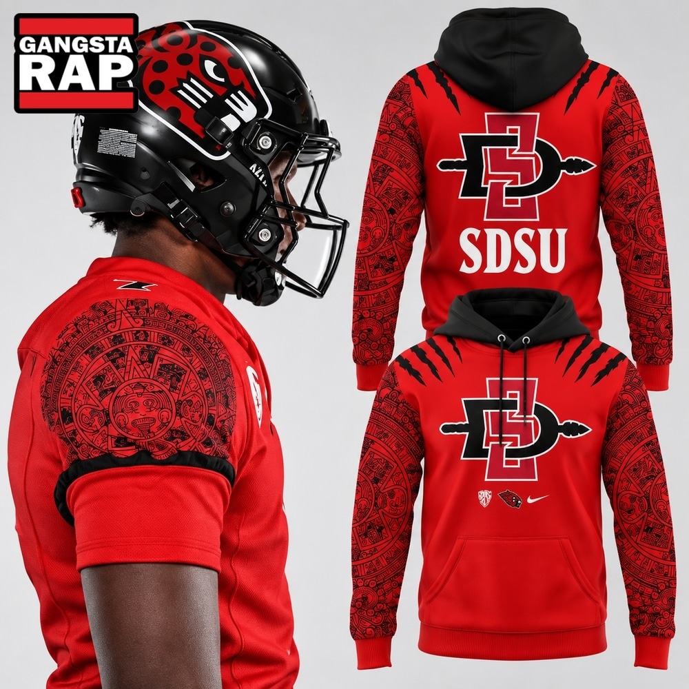 San Diego State Aztecs Football Red Black Tribal Pullover 2026 Hoodie, Trending Design Shirt San Diego State Aztecs Football Red Black Tribal Pullover 2026 Hoodie, Trending Design Shirt