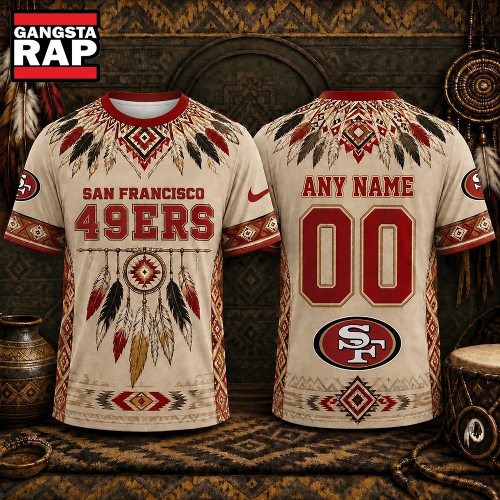 San Francisco 49ers 2026 NFL Native American Heritage 3D Shirt, Football New Design Shirt San Francisco 49ers 2026 Nfl Native American Heritage 3D Shirt
