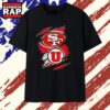 San Francisco 49ers and Utah Utes Ripped Logo T Shirt, Trending 2D Shirt 2 San Francisco 49ers and Utah Utes Ripped Logo T Shirt, Trending 2D Shirt San Francisco 49ers And Utah Utes Ripped Logo T Shirt
