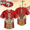 San Francisco 49ers NFL Blessed Beyond The Score Baseball Jersey, NFL Baseball Jersey San Francisco 49ers Nfl Blessed Beyond The Score Baseball Jersey