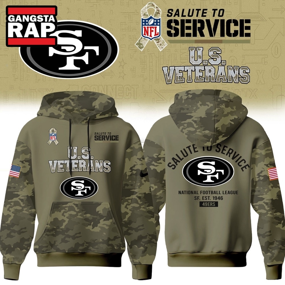 San Francisco 49ers NFL US Veterans Salute To Service 2026 Hoodie Shirt, Football New Design Shirt San Francisco 49ers NFL US Veterans Salute To Service 2026 Hoodie Shirt, Football New Design Shirt