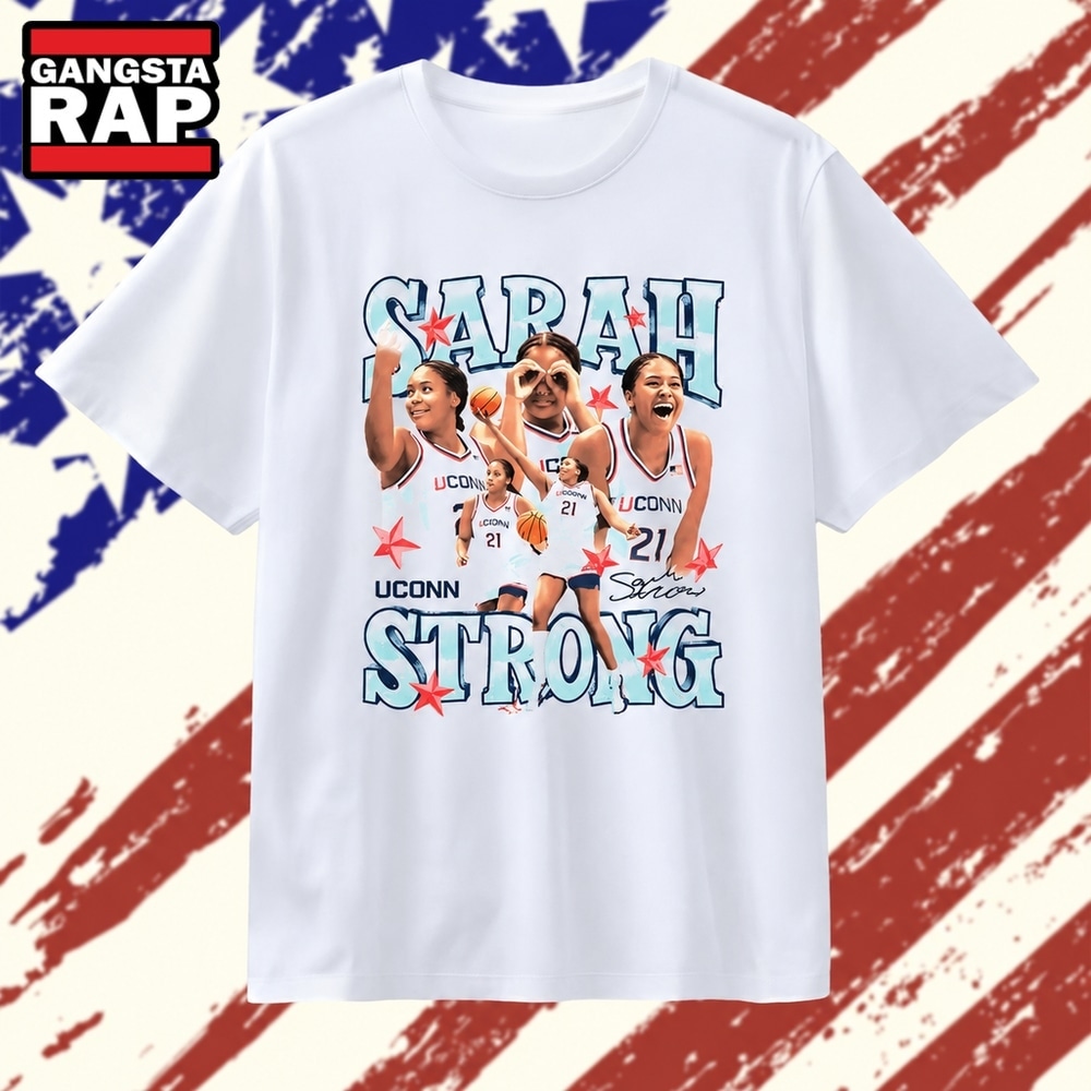 Sarah Strong UConn Huskies Basketball Signature T Shirt, Trending 2D Shirt Sarah Strong Uconn Huskies Basketball Signature T Shirt