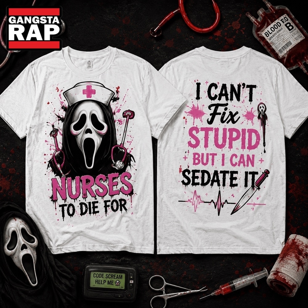 Scrubs & Screams Halloween 3D Shirt, Trending 3D Music Shirt Scrubs Screams Halloween 3D Shirt