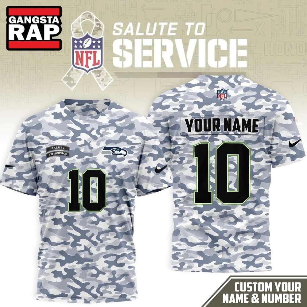 Seattle Seahawks 2026 NFL Salute to Service Camo New Design 3D Shirt, Football New Design Shirt Seattle Seahawks 2026 Nfl Salute TO Service Camo New Design 3D Shirt